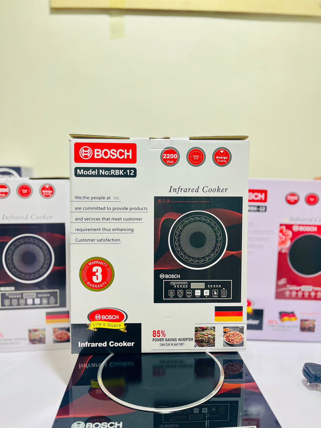 Bosch Infrared Cooker by Soowatt – 2200W High Power | 85% Energy Saving | Fast Heating