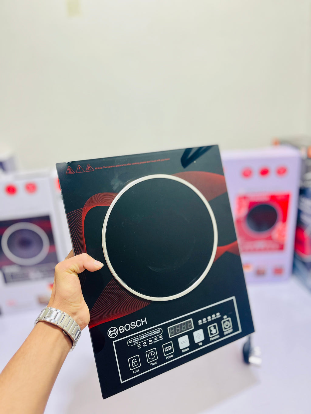 Bosch Infrared Cooker by Soowatt – 2200W High Power | 85% Energy Saving | Fast Heating