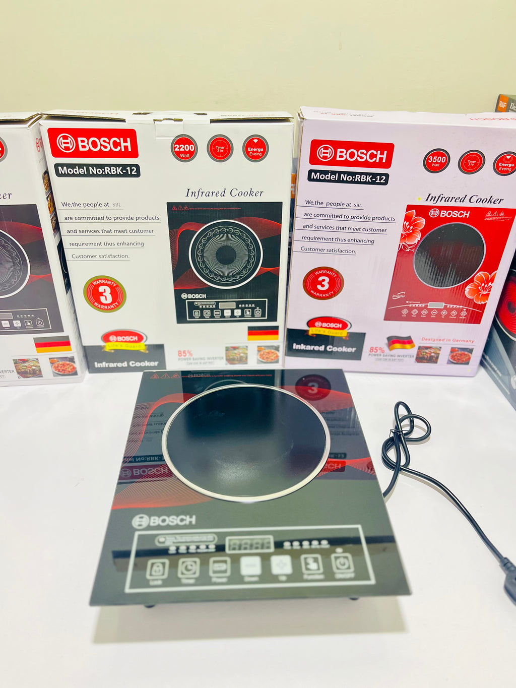 Bosch Infrared Cooker by Soowatt – 2200W High Power | 85% Energy Saving | Fast Heating