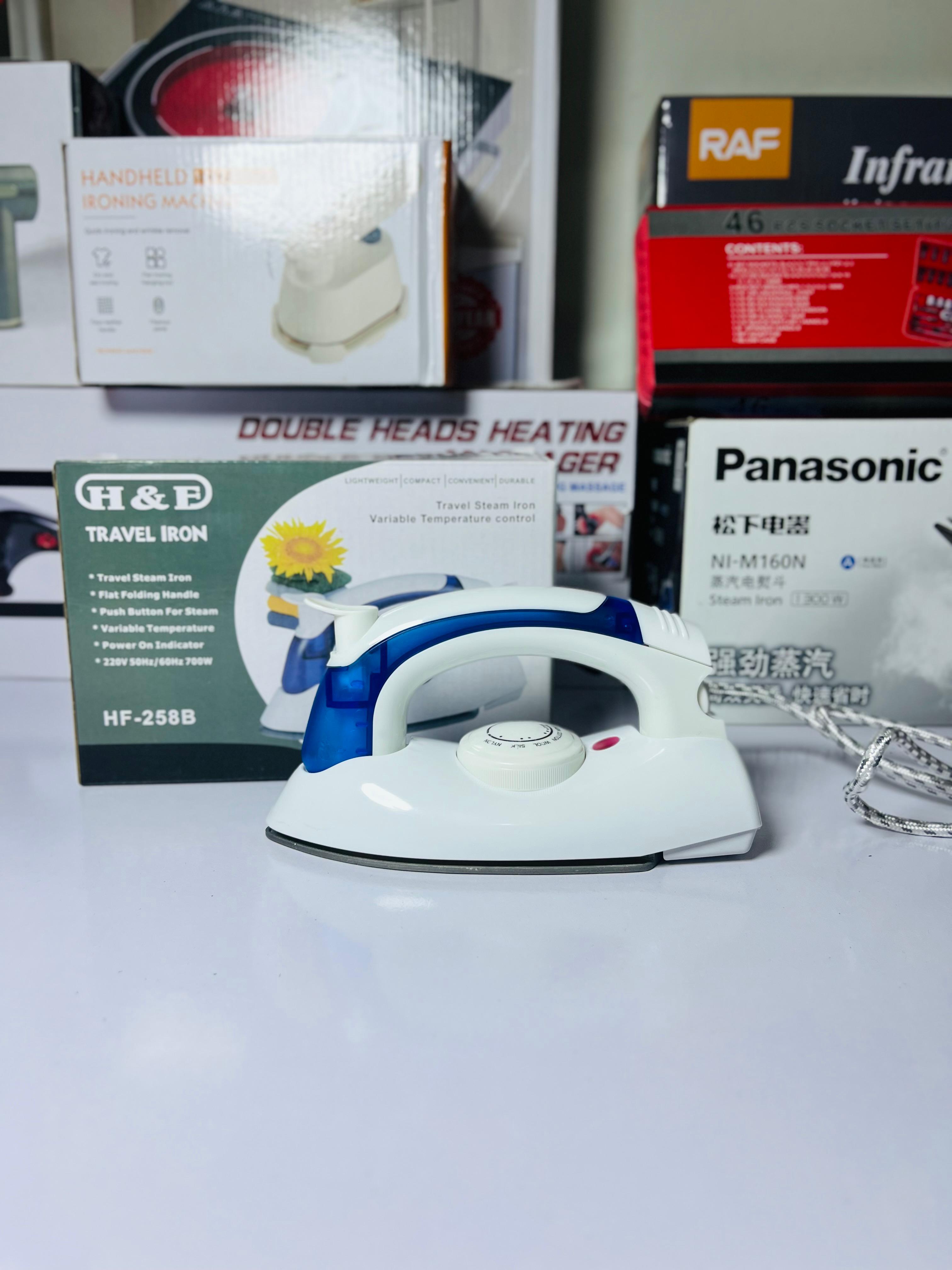 ✈️ H & E Travel Iron – Portable Steam Press for Wrinkle-Free Style Anywhere!