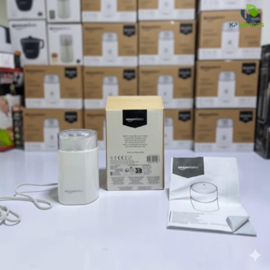 Amazon Basics Stainless Steel Coffee Grinder: Simple One-Touch Bean & Spice Grinding