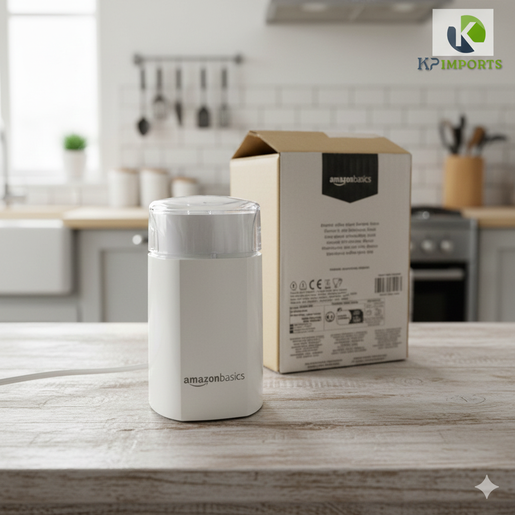 Amazon Basics Stainless Steel Coffee Grinder: Simple One-Touch Bean & Spice Grinding