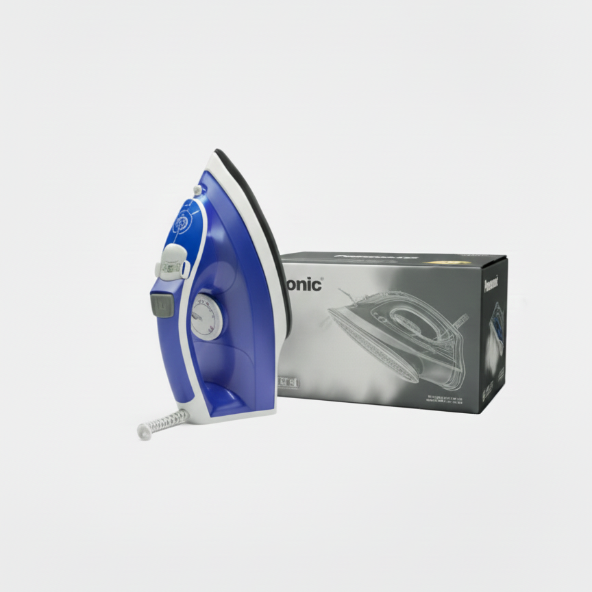 panasonic Steam Iron – Advanced Non-Stick Steam Power for Smooth, Crease-Free Clothes!