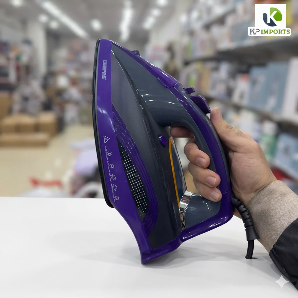 Geepas 7813 Auto-Temperature Steam Iron – Smooth Glide, Powerful Steam & Perfect Results