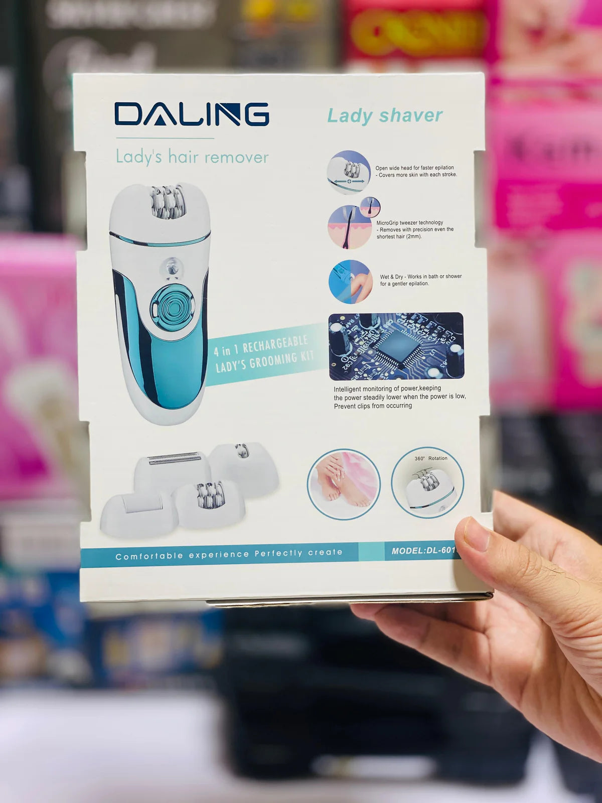 ✨ DALING DL-6018 4-in-1 Lady Epilator & Beauty Kit