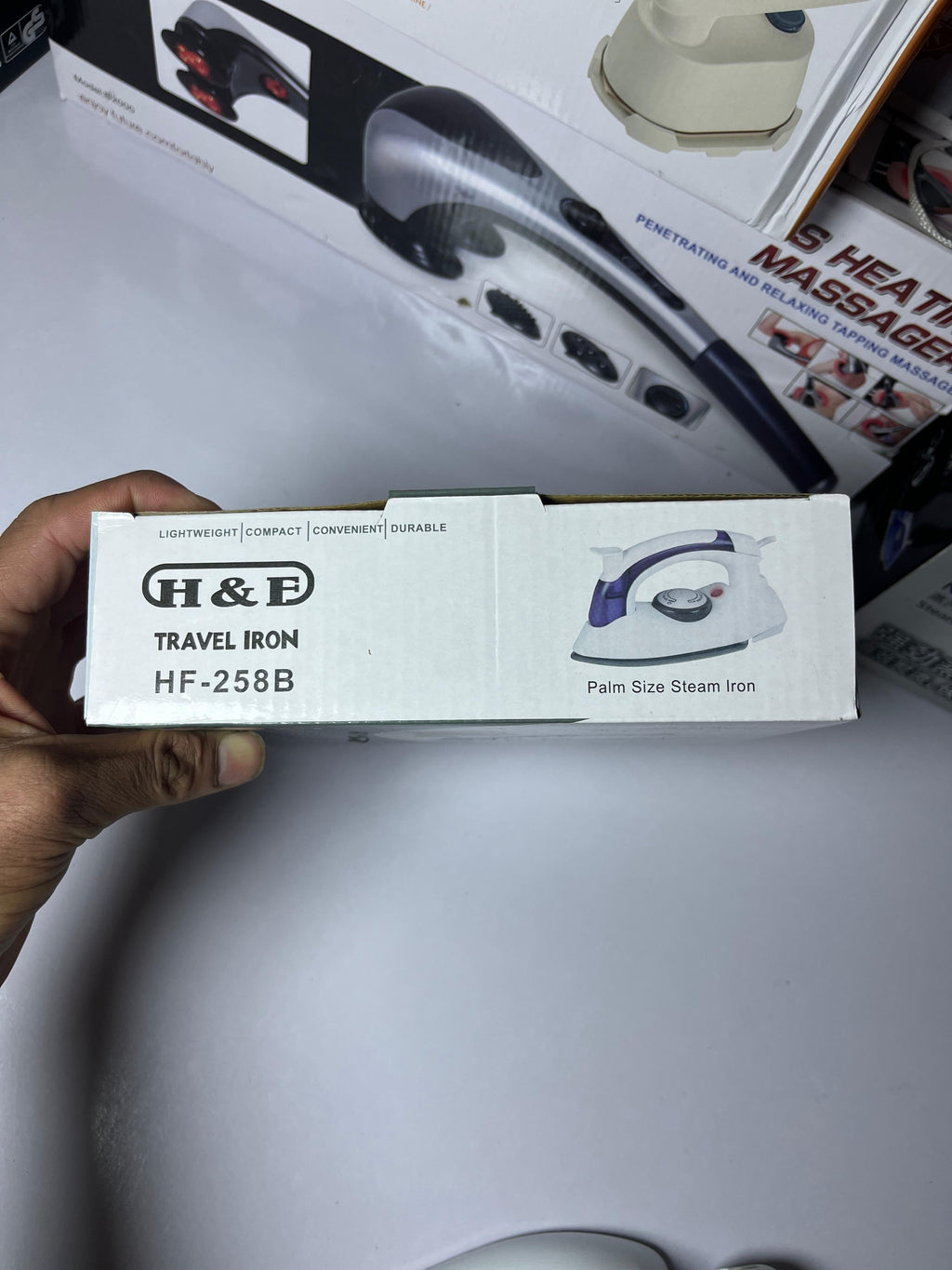 ✈️ H & E Travel Iron – Portable Steam Press for Wrinkle-Free Style Anywhere!