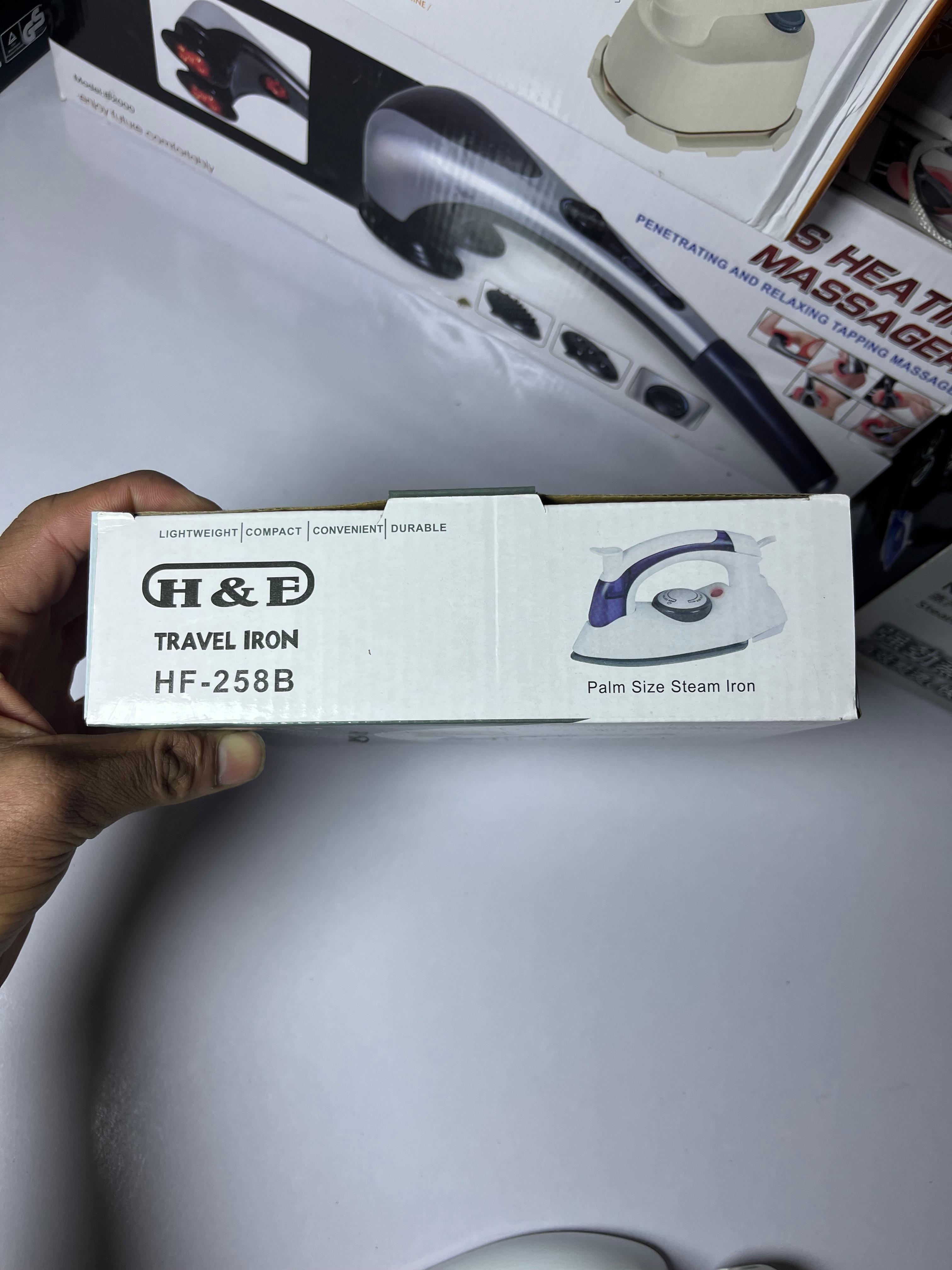 ✈️ H & E Travel Iron – Portable Steam Press for Wrinkle-Free Style Anywhere!