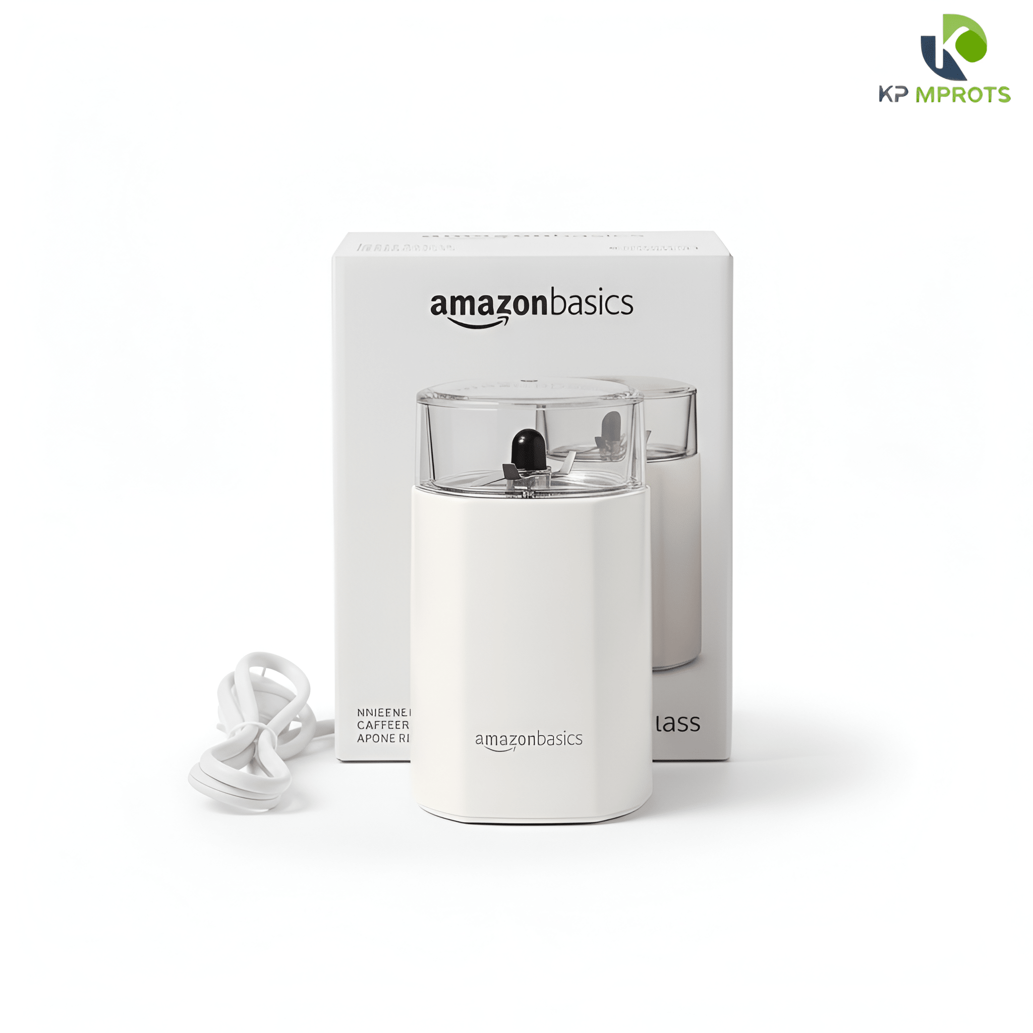 Amazon Basics Stainless Steel Coffee Grinder: Simple One-Touch Bean & Spice Grinding - KP IMPORTS