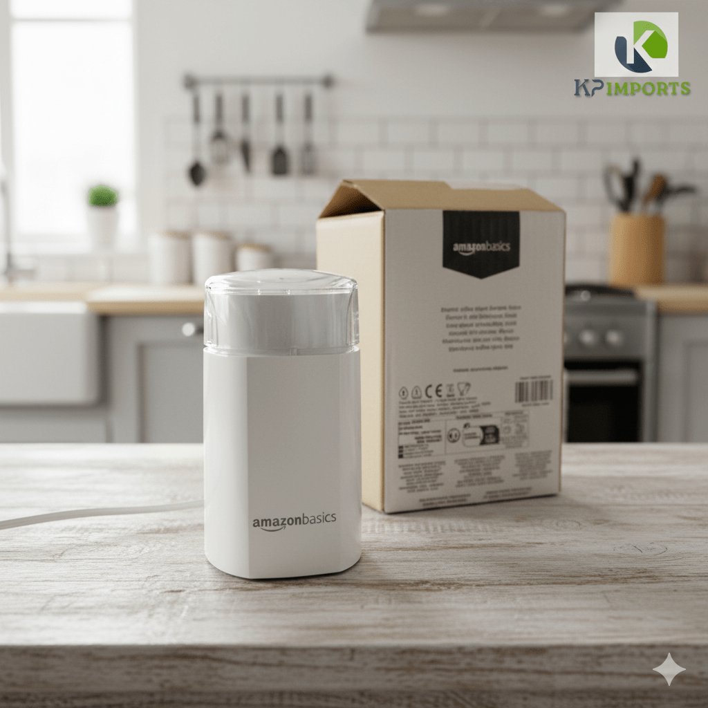 Amazon Basics Stainless Steel Coffee Grinder: Simple One-Touch Bean & Spice Grinding - KP IMPORTS