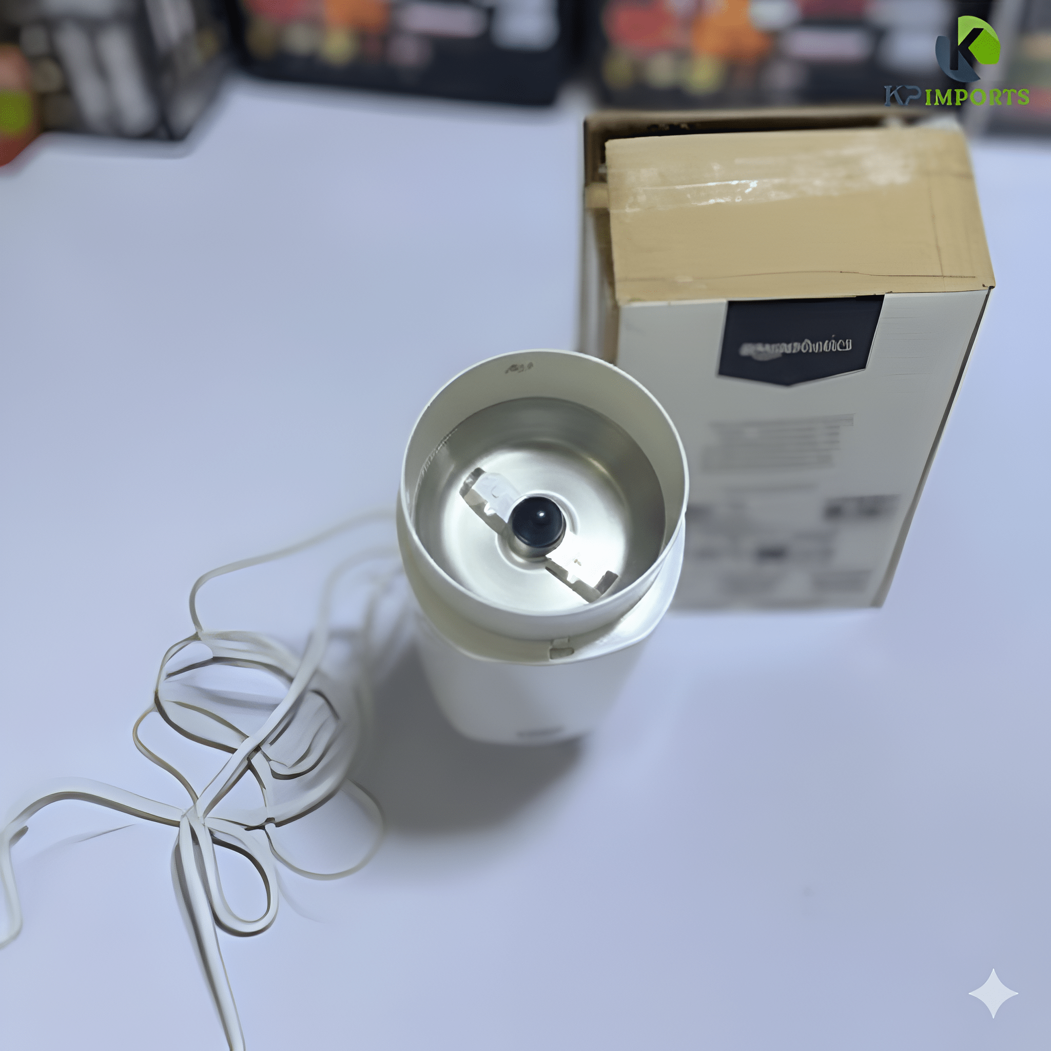 Amazon Basics Stainless Steel Coffee Grinder: Simple One-Touch Bean & Spice Grinding - KP IMPORTS