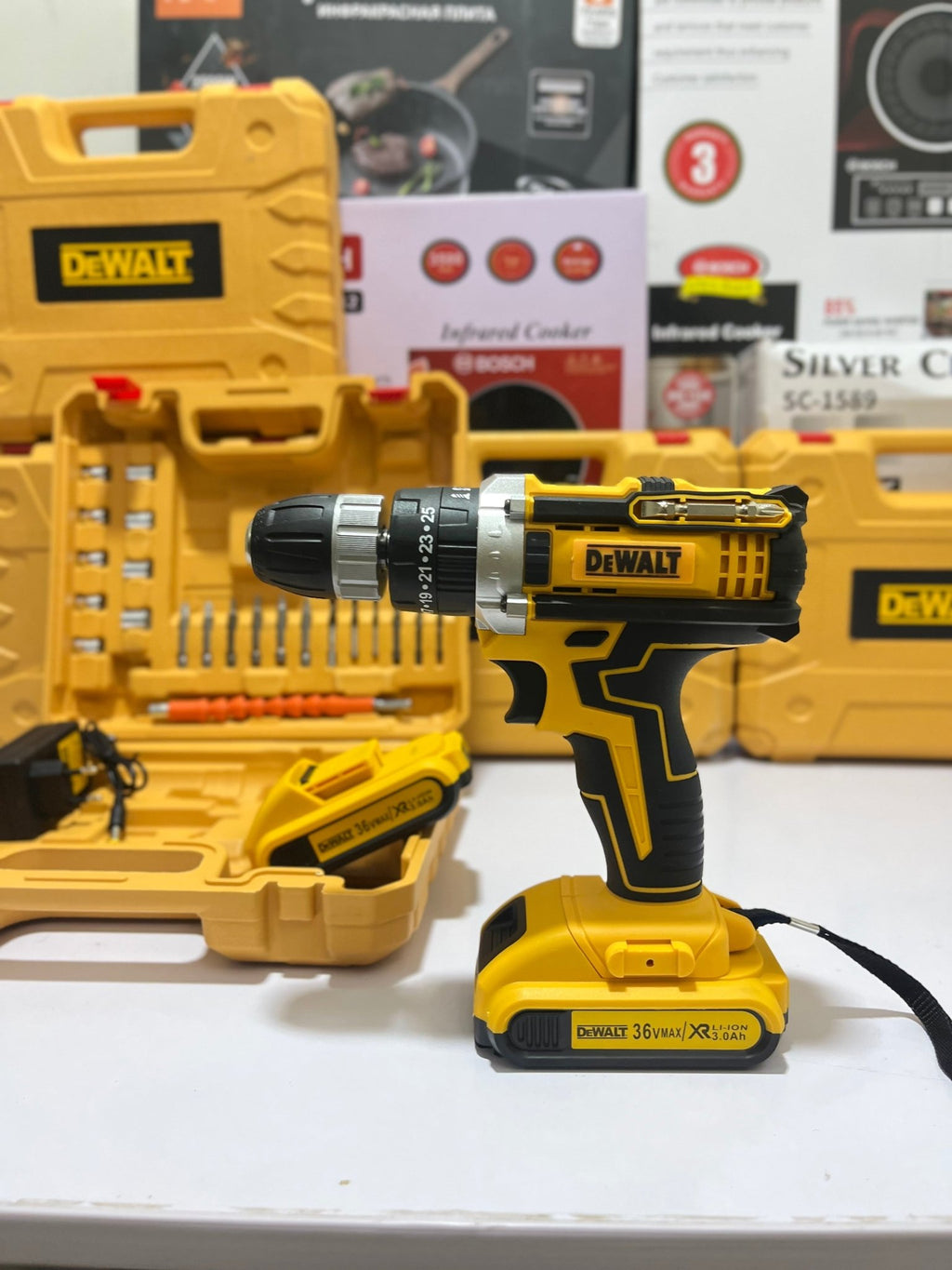DEWALT Heavy Duty Rechargeable 3 in 1 drill kit - KP IMPORTS