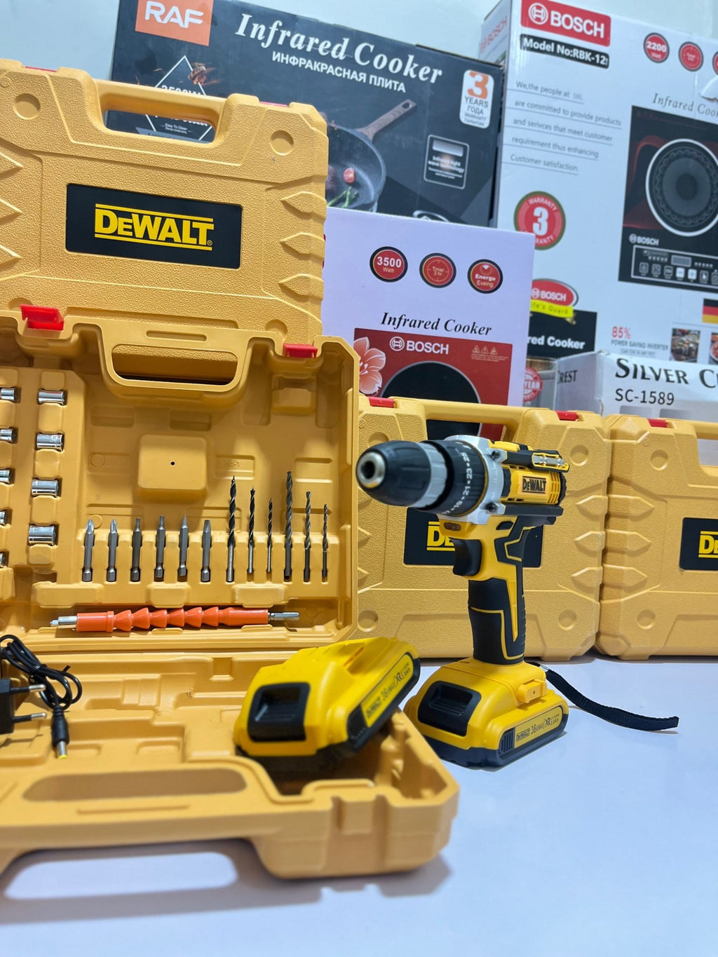 DEWALT Heavy Duty Rechargeable 3 in 1 drill kit - KP IMPORTS