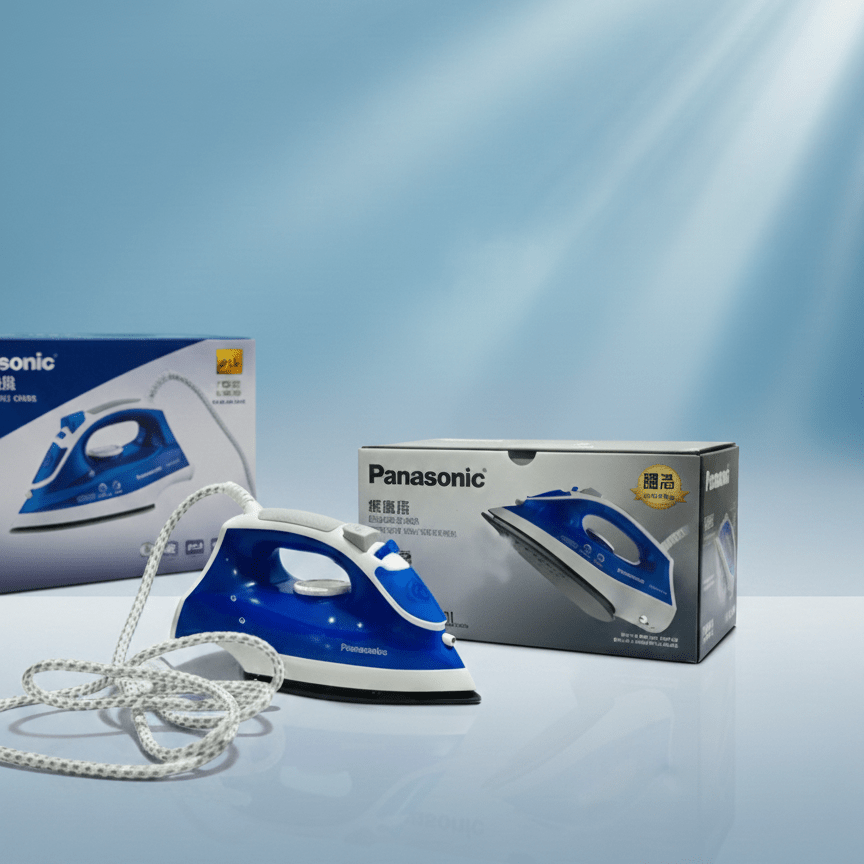 panasonic Steam Iron – Advanced Non-Stick Steam Power for Smooth, Crease-Free Clothes! - KP IMPORTS