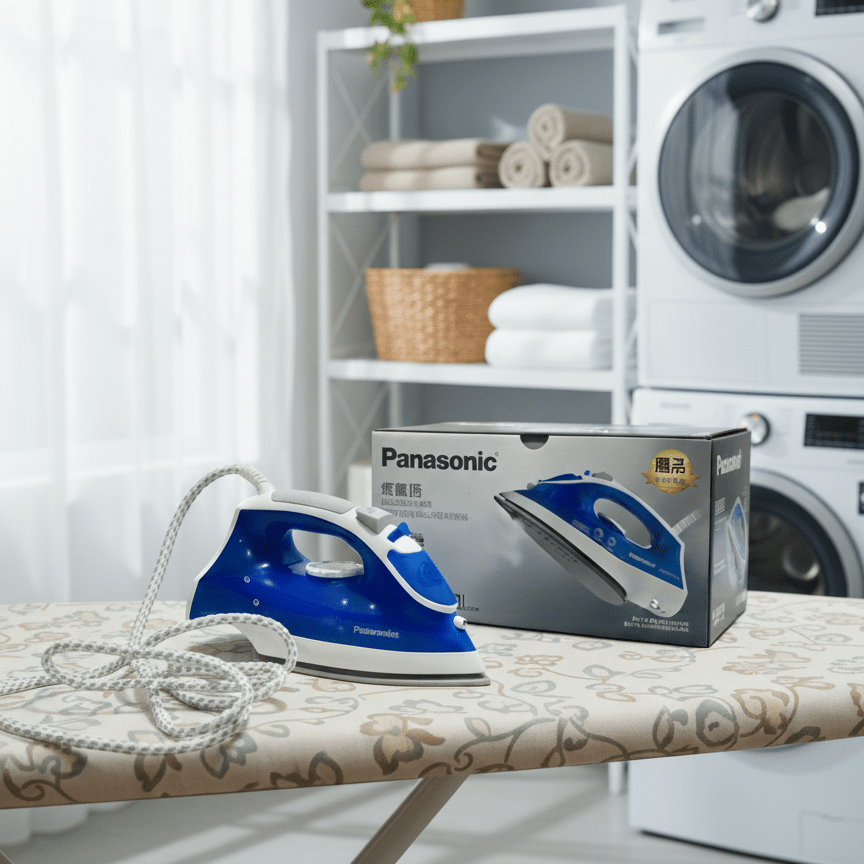 panasonic Steam Iron – Advanced Non-Stick Steam Power for Smooth, Crease-Free Clothes! - KP IMPORTS