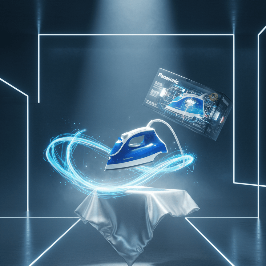 panasonic Steam Iron – Advanced Non-Stick Steam Power for Smooth, Crease-Free Clothes! - KP IMPORTS