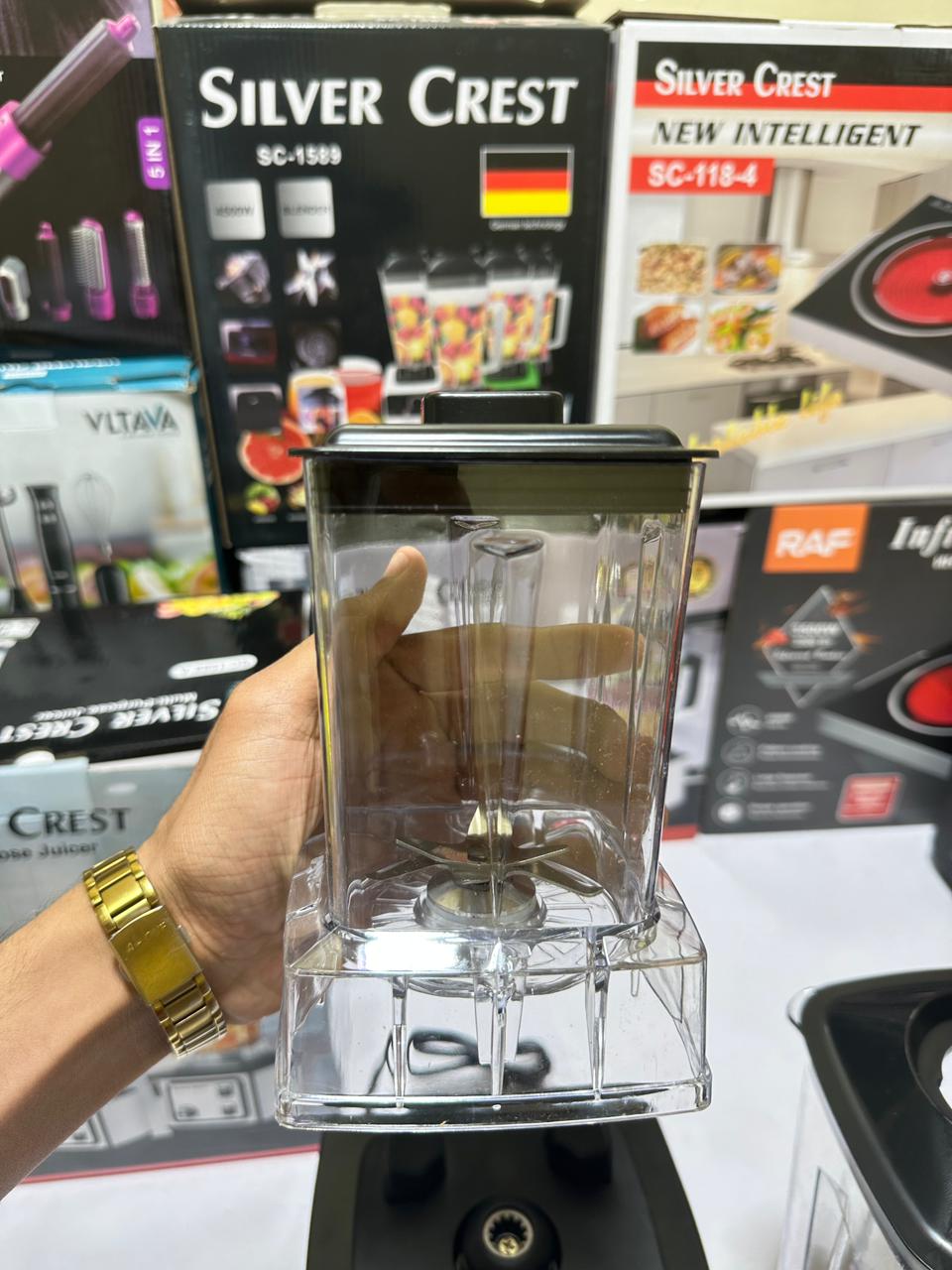 Silver Crest SC-1589-A 2-in-1 Blender & Juicer – 4500W Heavy Duty Commercial Grinder Machine - KP IMPORTS