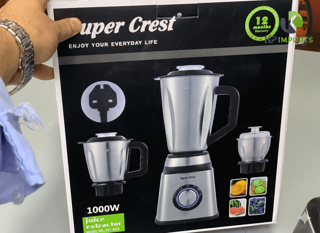 Super Crest 3-in-1 Juicer, Blender & Chopper – All-Purpose Kitchen Powerhouse - KP IMPORTS