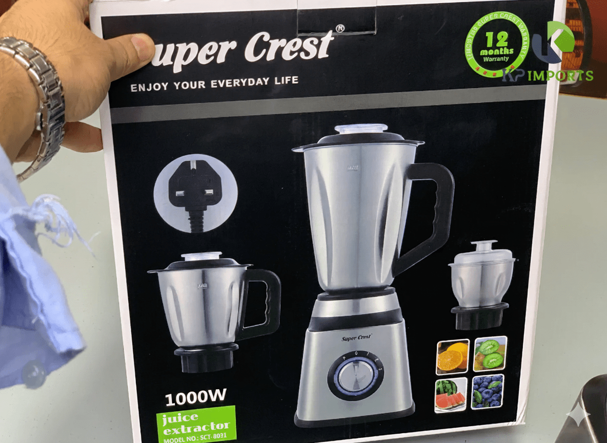Super Crest 3-in-1 Juicer, Blender & Chopper – All-Purpose Kitchen Powerhouse - KP IMPORTS